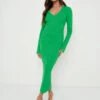 Lara Long Sleeve Dress- Green