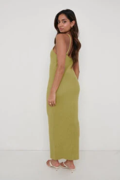 Lara Ribbed Midaxi Dress - Olive -Outlet Stylistae Store Lara Midaxi Olive 2521 b47160c1 8546 4bee b553 5134b736c926