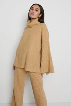 Lina Ribbed Trousers- Camel -Outlet Stylistae Store Lina jumper beige 2962 3f12283f 0dcb 4f8c af43 77b7cacdc258