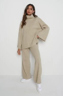 Lina Ribbed Jumper - Stone -Outlet Stylistae Store Lina jumper taupe 3033 ea33ab1b c749 4023 ae6b 5e24468a66f0