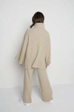 Lina Ribbed Jumper - Stone -Outlet Stylistae Store Lina jumper taupe 3096 2f50989c 49da 4b70 8604 8561ea0cb9f6