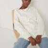 Maeve Zip Collared Jumper - Cream