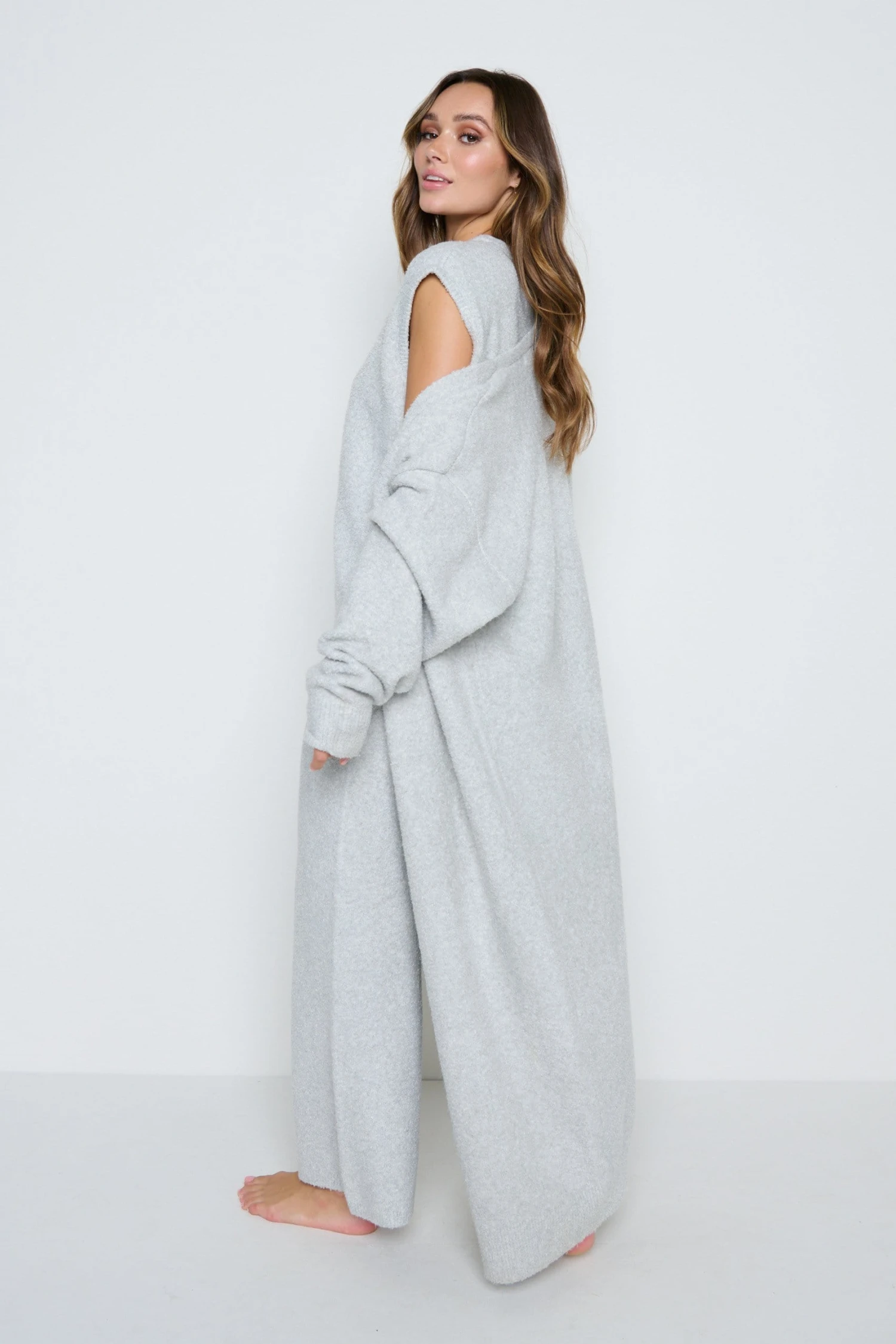 Millie Maxi Cardigan - Grey 2 Millie Maxi Cardigan - Grey - Image 2