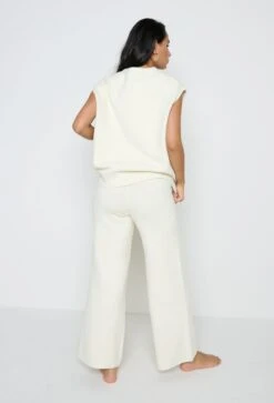 Millie Knit Trousers - Cream 7 Millie Knit Trousers - Cream -Outlet Stylistae Store Millie sleeveless cream 5029