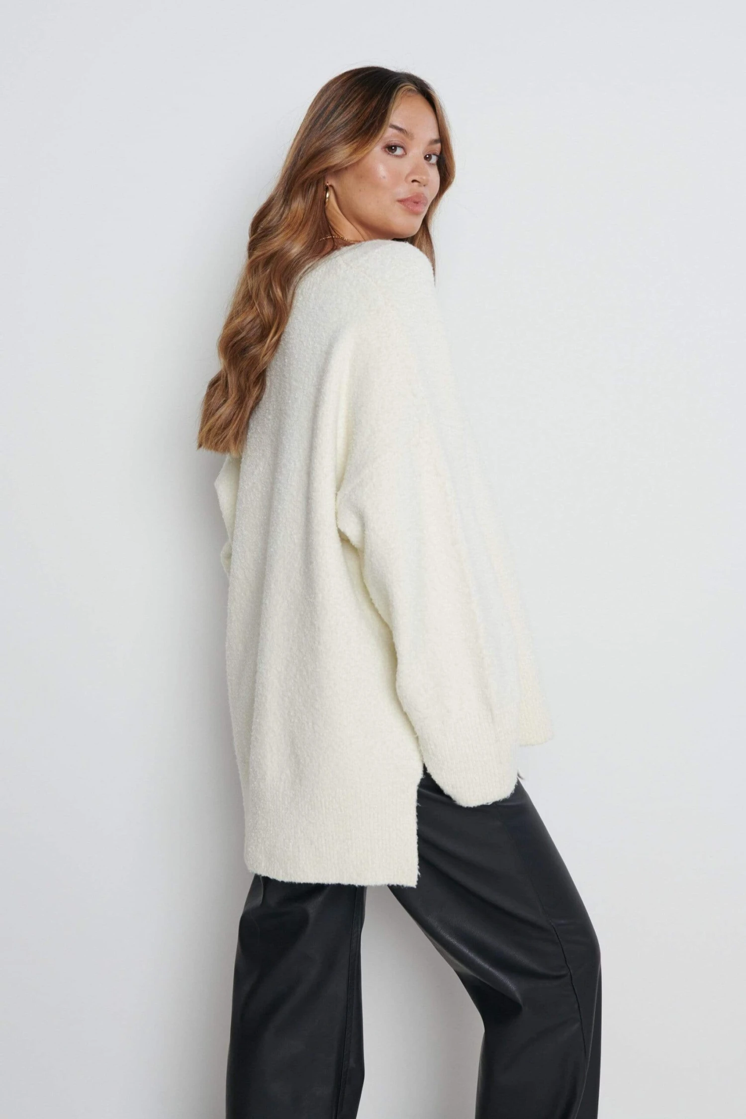 Myla Oversized Jumper - Cream 3 Myla Oversized Jumper - Cream - Image 3