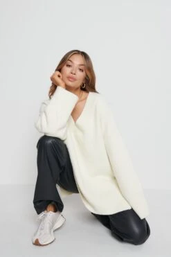 Myla Oversized Jumper - Cream 9 Myla Oversized Jumper - Cream -Outlet Stylistae Store Myla cream 5142