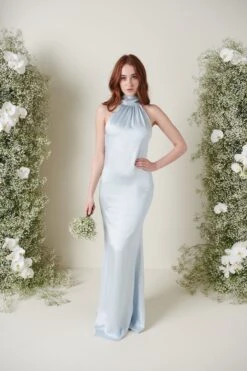 Odelle Maxi Bridesmaid Dress - Matte Ice Blue