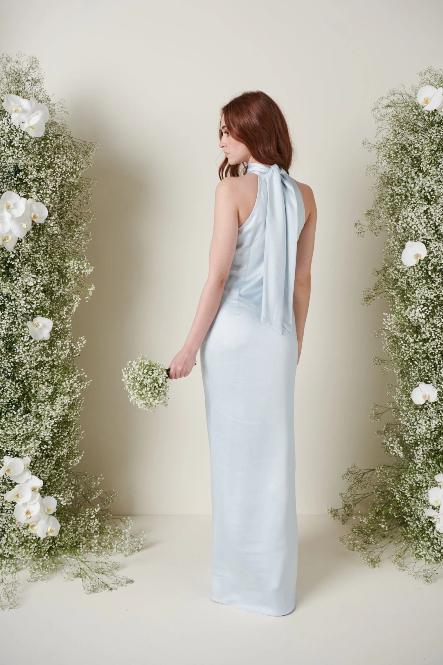 Odelle Maxi Bridesmaid Dress - Matte Ice Blue 3 Odelle Maxi Bridesmaid Dress - Matte Ice Blue - Image 3