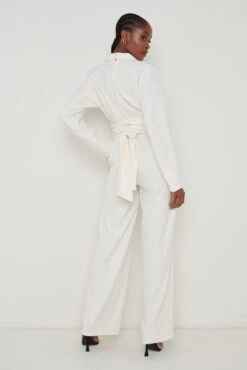 Oaklee Blazer Jumpsuit - Cream 9 Oaklee Blazer Jumpsuit - Cream -Outlet Stylistae Store Oaklee Blazer Jumpsuit Cream 719