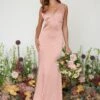 Piper Maxi Bridesmaid Dress - Matte Tan Blush