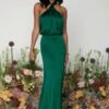 Sammie Recycled Maxi Bridesmaid Dress - Matte Emerald