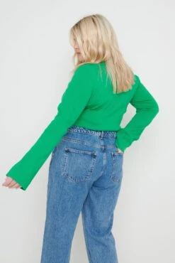 Shani Cut Out Knit Top - Bright Emerald 16 Shani Cut Out Knit Top - Bright Emerald -Outlet Stylistae Store Shani Cut Out Knit Top Emerald 1636