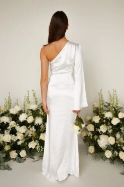 Rosie Maxi Bridesmaid Dress - Matte Ivory -Outlet Stylistae Store custom resized 321b2981 6ae6 4bc4 9a32 969ba4199bd3