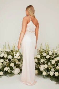 Amelia Maxi Bridesmaid Dress - Matte Blush -Outlet Stylistae Store custom resized 3635ee35 bae6 4ada ba2b a5e09b5ab645